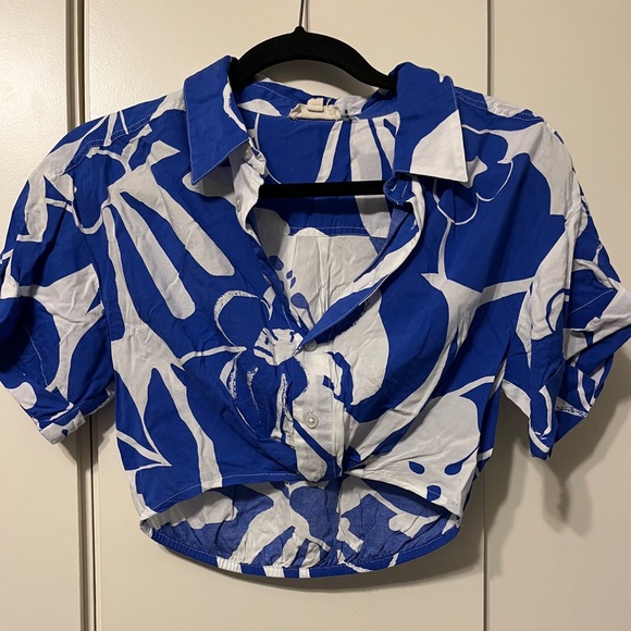 Elan cropped cotton top size small - Picture 1 of 5